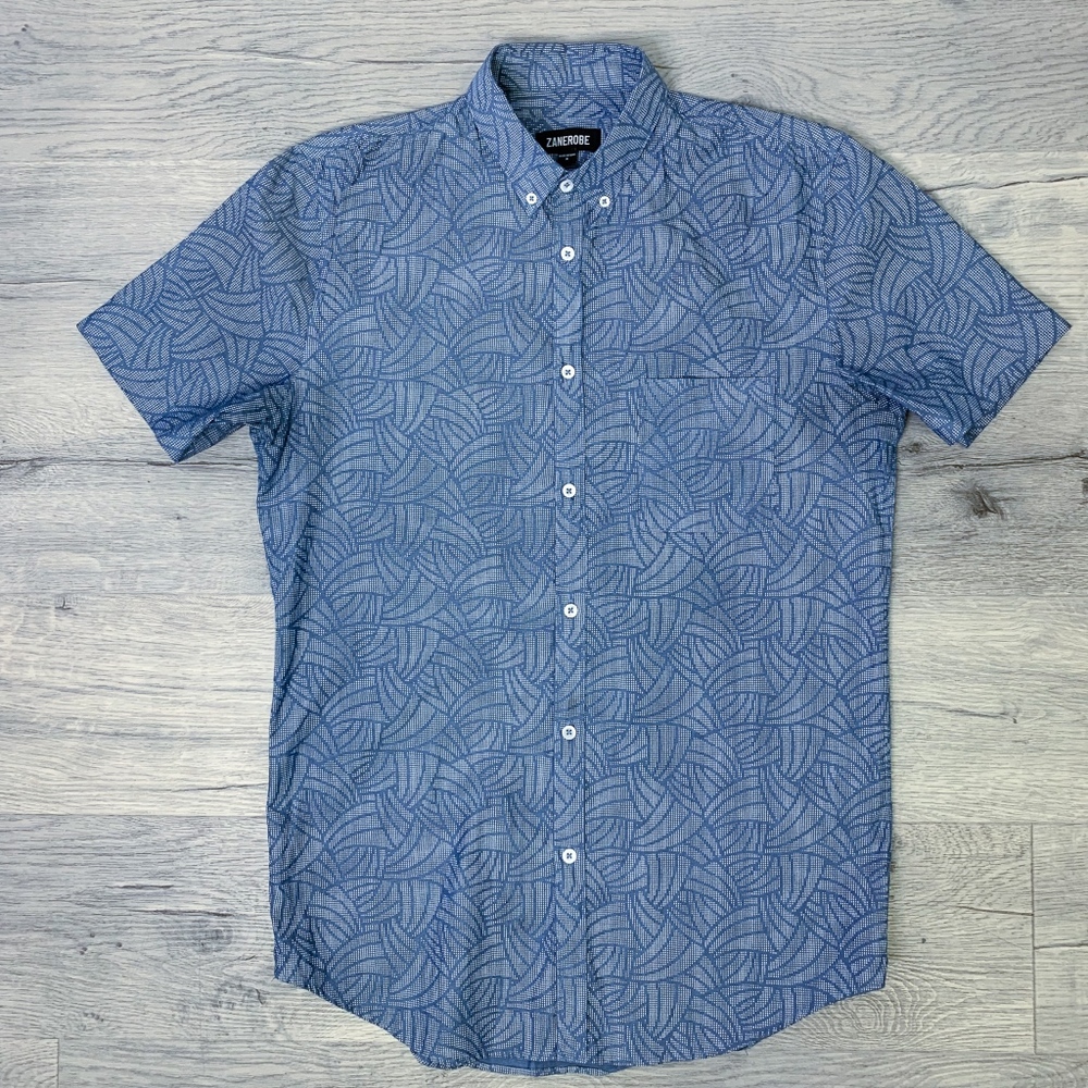 ZANEROBE Blue Button Down Shirt